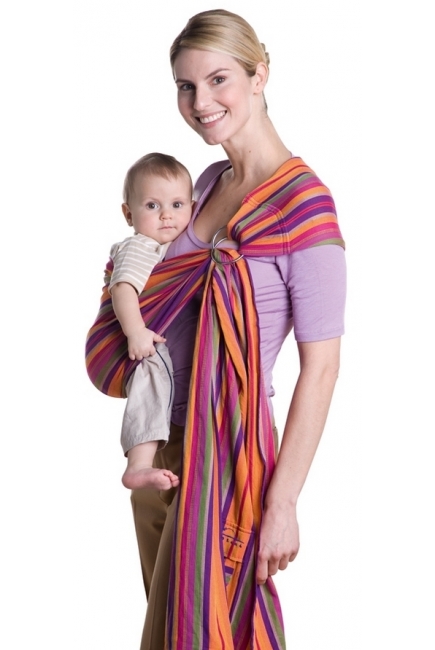 Слинг с кольцами Amazonas (двойное диагональное плетение), Lollipop 180