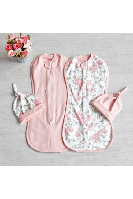 Комплект пеленок-коконов для новорожденных, Vintage Poudre