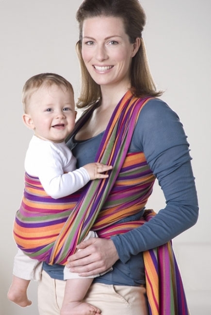 Слинг-шарф Amazonas (двойное диагональное плетение),Lollipop