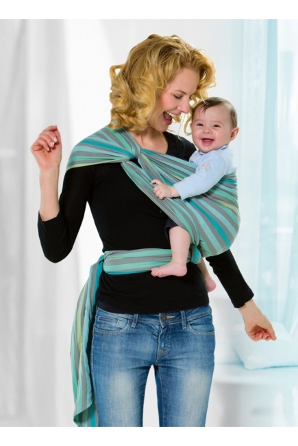 Слинг-шарф Amazonas (двойное диагональное плетение), Pacific