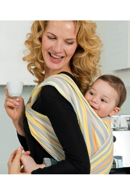 Слинг-шарф Amazonas (двойное диагональное плетение), Saffron