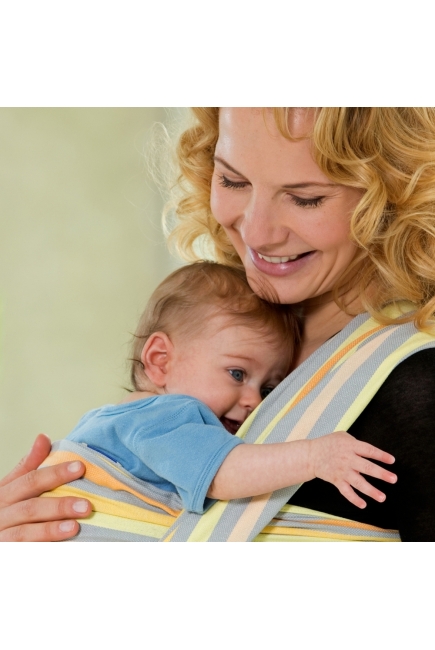 Слинг-шарф Amazonas (двойное диагональное плетение), Saffron