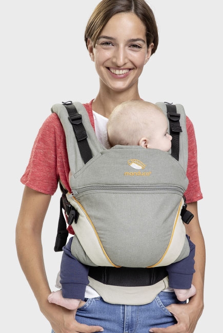 Эргорюкзак Manduca XT, Grey-Orange (оранжевый)