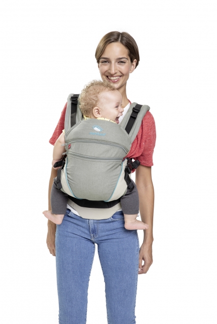 Эргорюкзак Manduca XT, Grey-Ocean (серый с бирюзовым)