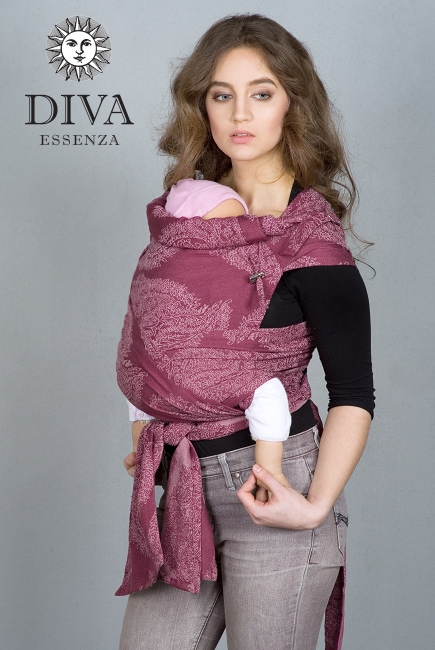 Май-слинг Diva Essenza, Berry Linen со льном