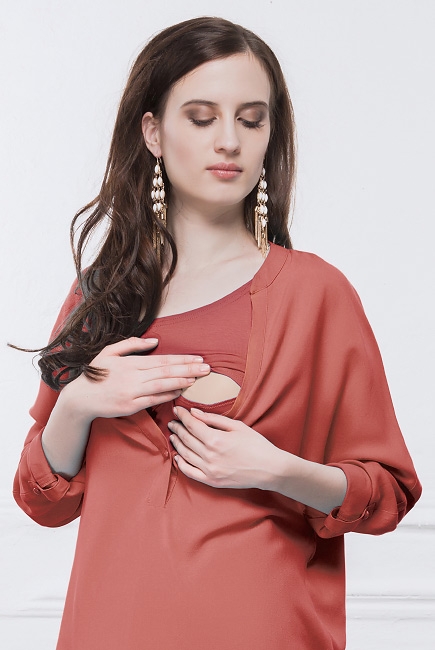 Топ для кормящих и беременных Diva Nursingwear Carla, Corallo