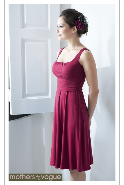 Платье для кормящих Mothers en Vogue "Juliet", цвет винный