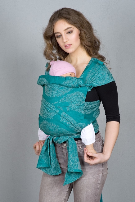 Май-слинг для новорожденных Diva Essenza, Smeraldo с бамбуком