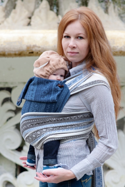 Май-слинг Ellevill Zara Infinity / Zara Tricolor Blue УЦЕНКА