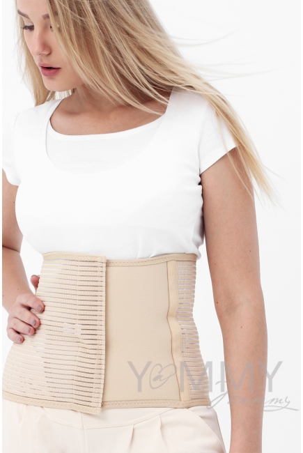 Бандаж послеродовой высокий, бежевый
