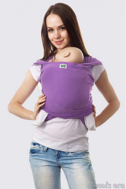 Трикотажный слинг-шарф, сиреневый