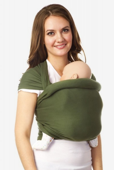 Трикотажный слинг-шарф, хаки