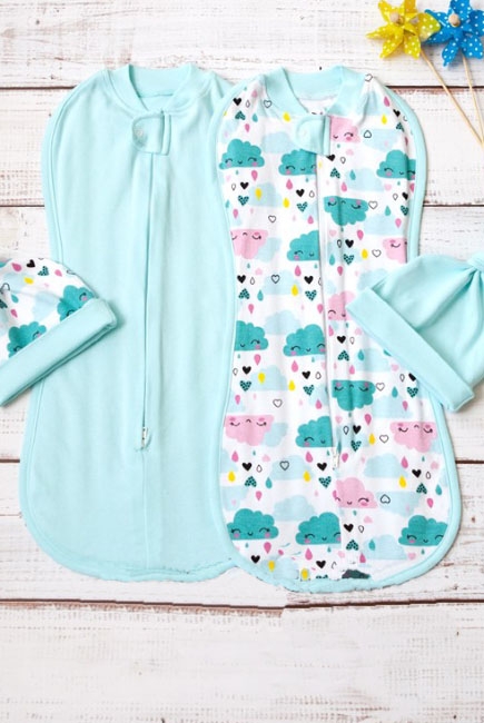 Комплект пеленок-коконов для новорожденных, Little Girl