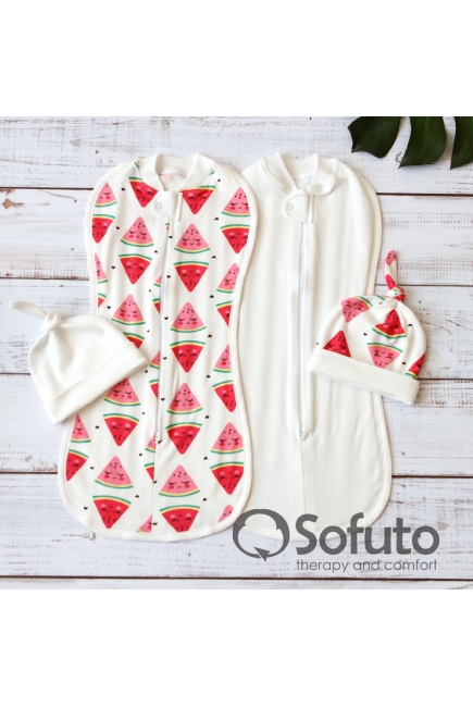 Комплект пеленок-коконов для новорожденных, Watermelon