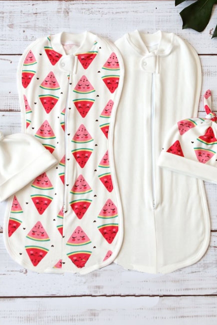 Комплект пеленок-коконов для новорожденных, Watermelon