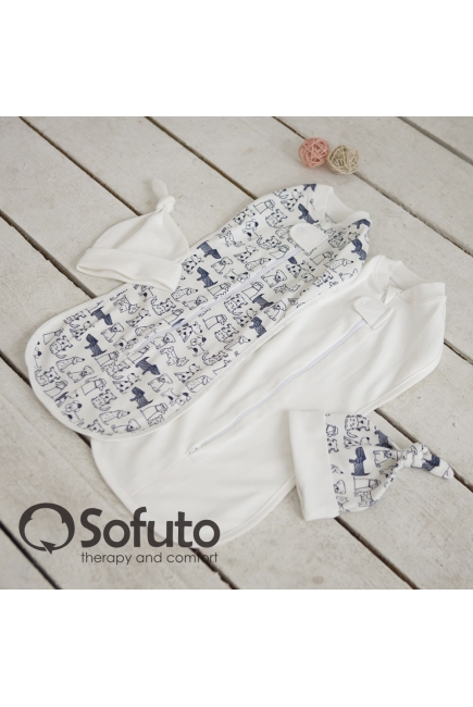 Комплект пеленок-коконов для новорожденных, Dogs