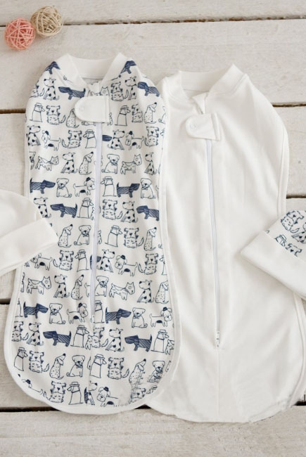 Комплект пеленок-коконов для новорожденных, Dogs