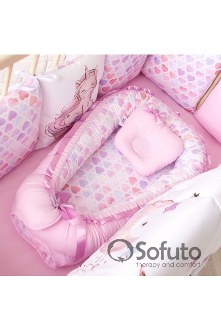 Позиционер для сна новорожденного Babynest, Unicorn