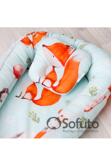 Позиционер для сна новорожденного Babynest, Cute Fox