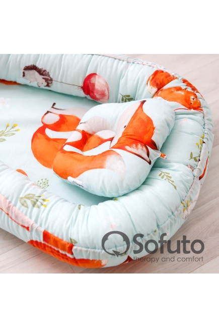Позиционер для сна новорожденного Babynest, Cute Fox