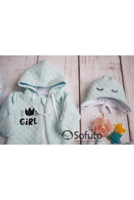 Комплект на выписку демисезонный, Little Girl (6 предметов)
