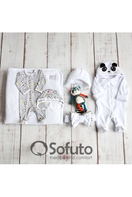 Комплект на выписку демисезонный, Magic Panda (6 предметов)