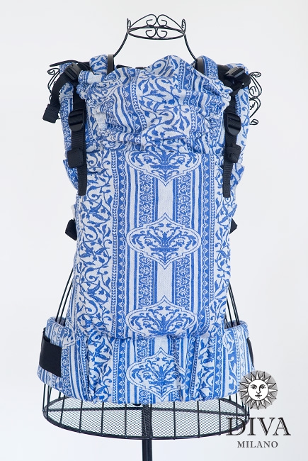 Эрго-рюкзак для новорожденных Diva Milano Flora Blu, One!