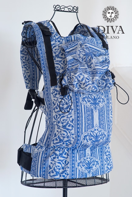 Эрго-рюкзак для новорожденных Diva Milano Flora Blu, One!