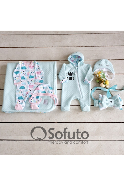 Комплект на выписку холодное лето plus, Little Girl (6 предметов)