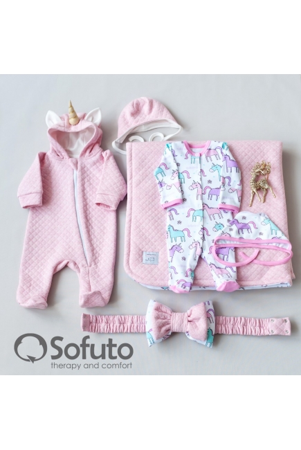 Комплект на выписку холодное лето plus, Unicorn (6 предметов)