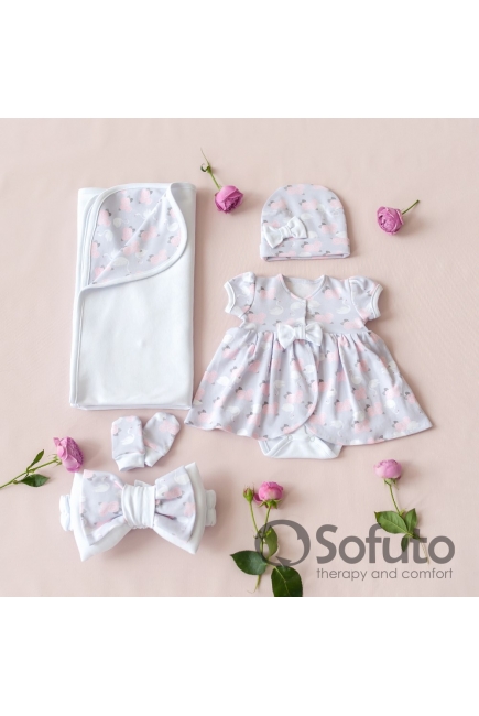 Комплект на выписку жаркое лето, Adele (5 предметов)