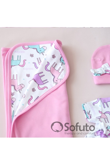 Комплект на выписку жаркое лето, Unicorn (5 предметов)