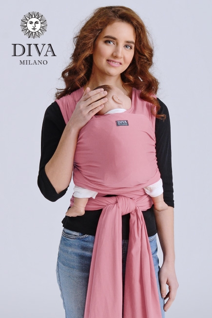 Слинг-шарф трикотажный Diva Stretchy, Rose