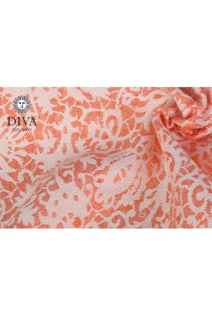 Эрго-рюкзак для новорожденных Diva Milano Veneziano Arancio Simple One! со льном