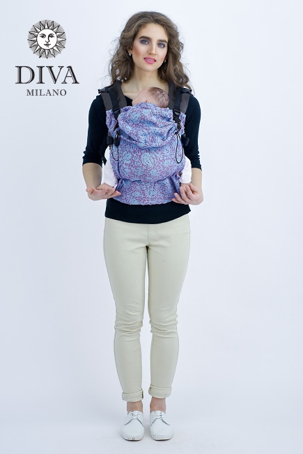 Эрго-рюкзак для ребенка Diva Milano Lilla Simple One! со льном