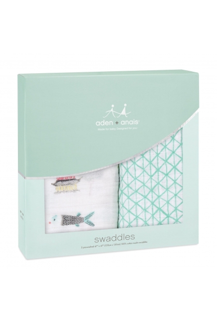 Муслиновые пеленки для новорожденных Aden Anais большие, набор 2, Around The World