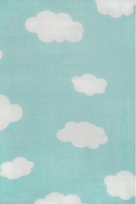 Одеяло муслиновое Jollein, Clouds Jade