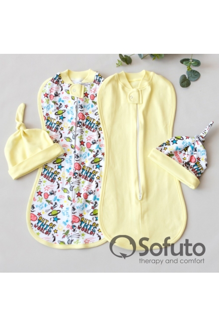Комплект пеленок-коконов для новорожденных, Cosmos