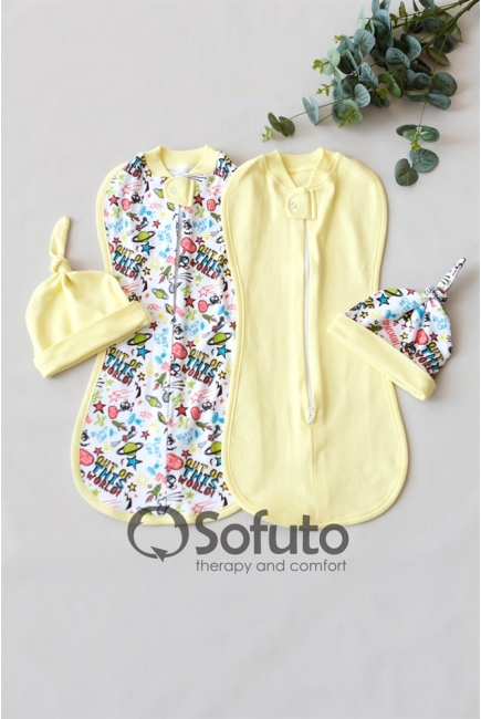Комплект пеленок-коконов для новорожденных, Cosmos