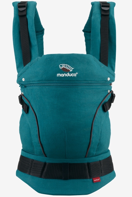 Эргорюкзак Manduca First Petrol/Brown (бирюзовый/коричневый)