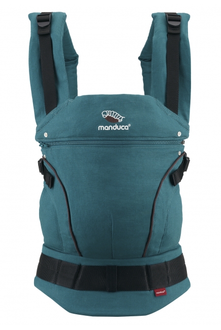 Эргорюкзак Manduca First Petrol/Brown (бирюзовый/коричневый)