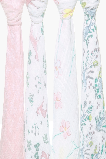 Муслиновые пеленки для новорожденных Aden Anais большие, набор 3, Forest Fantasy