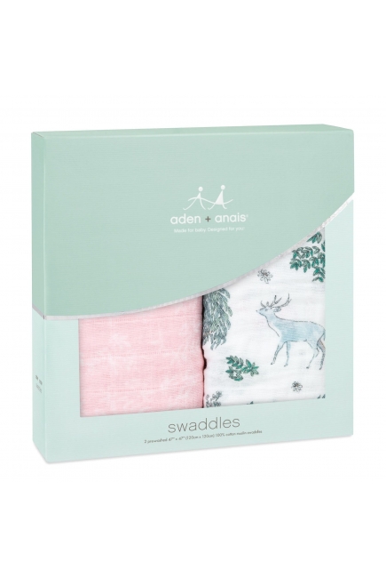 Муслиновые пеленки для новорожденных Aden Anais большие, набор 2, Forest Fantasy