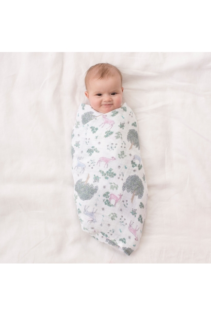 Муслиновые пеленки для новорожденных Aden Anais большие, набор 3, Forest Fantasy