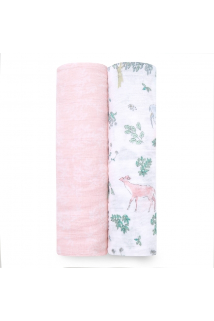 Муслиновые пеленки для новорожденных Aden Anais большие, набор 2, Forest Fantasy