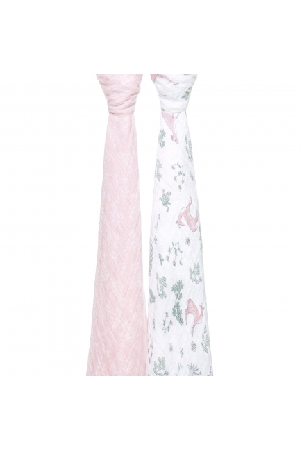 Муслиновые пеленки для новорожденных Aden Anais большие, набор 2, Forest Fantasy