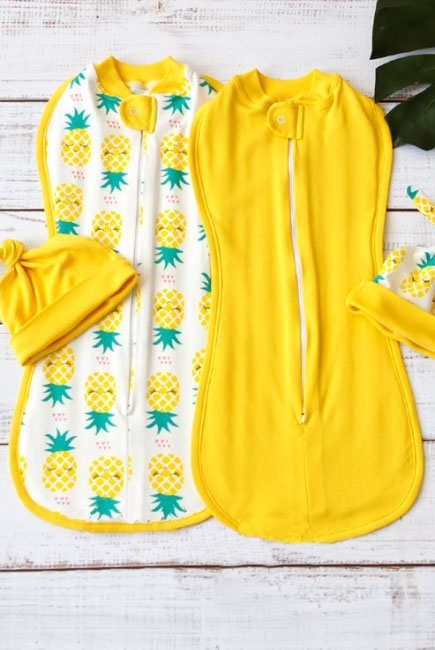 Комплект пеленок-коконов для новорожденных, Pineapple