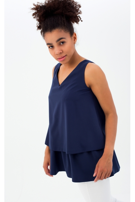 Топ для кормящих и беременных, синий