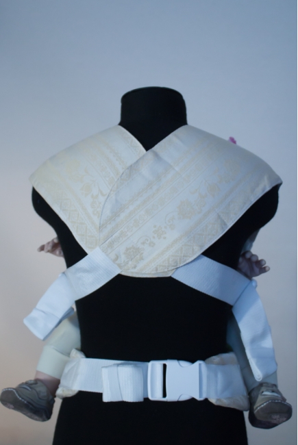 Эрго рюкзак шарфовый с бамбуком Карауш растущий 4x4, Adel Baked Milk