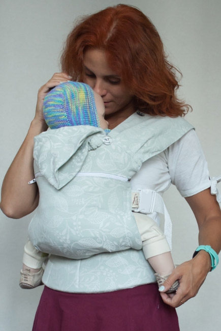 Эрго рюкзак шарфовый Карауш растущий 4x4, Leaves Winter